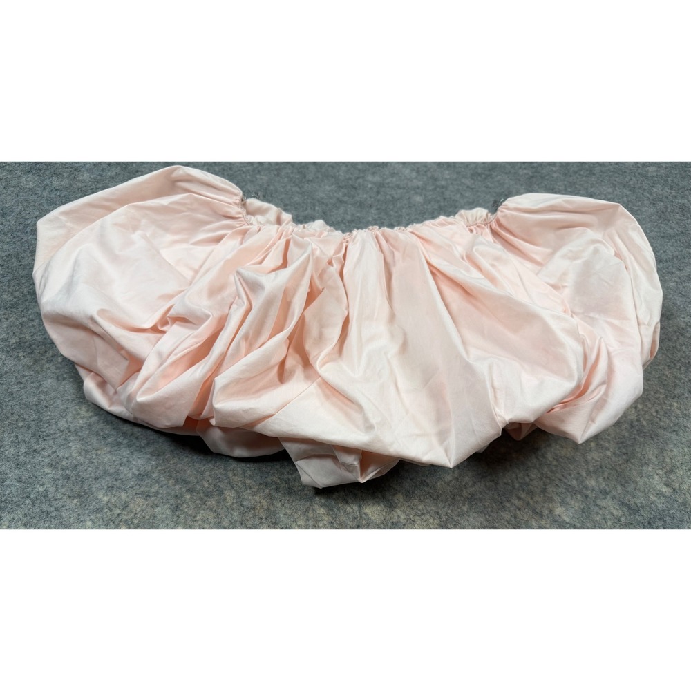 Muy Muy Fancy Collection Women Pink Bubble Skirt Elastic Waist Size L New